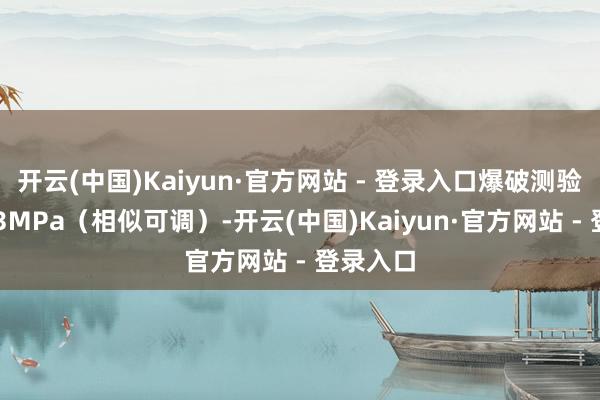 开云(中国)Kaiyun·官方网站 - 登录入口爆破测验压力0~3MPa(相似可调)-开云(中国)Kaiyun·官方网站 - 登录入口