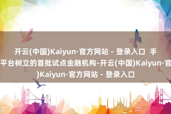 开云(中国)Kaiyun·官方网站 - 登录入口 手脚参与资金流信息平台树立的首批试点金融机构-开云(中国)Kaiyun·官方网站 - 登录入口
