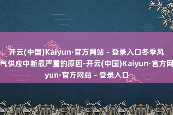 开云(中国)Kaiyun·官方网站 - 登录入口冬季风暴是形成自然气供应中断最严重的原因-开云(中国)Kaiyun·官方网站 - 登录入口