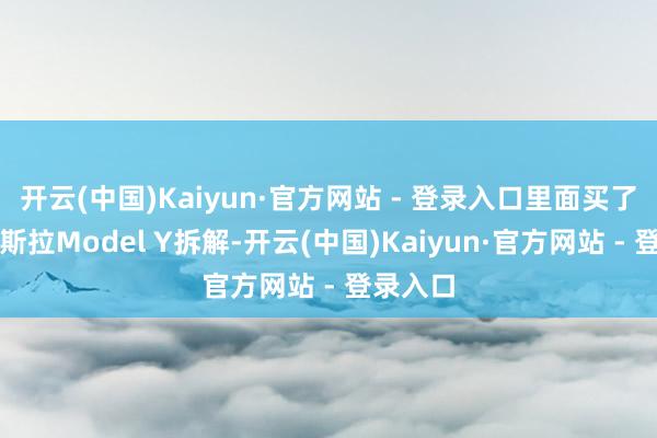 开云(中国)Kaiyun·官方网站 - 登录入口里面买了三台特斯拉Model Y拆解-开云(中国)Kaiyun·官方网站 - 登录入口