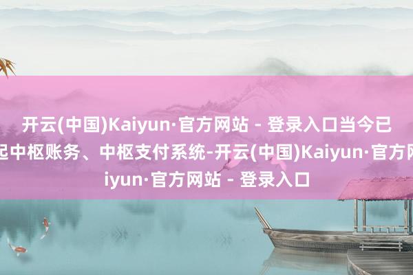 开云(中国)Kaiyun·官方网站 - 登录入口当今已支捏支付宝一起中枢账务、中枢支付系统-开云(中国)Kaiyun·官方网站 - 登录入口