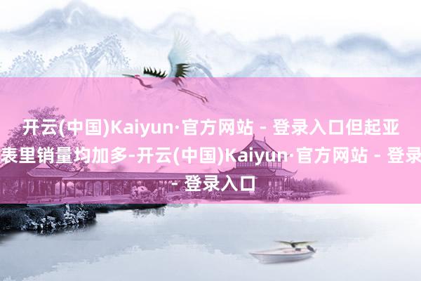 开云(中国)Kaiyun·官方网站 - 登录入口但起亚的国表里销量均加多-开云(中国)Kaiyun·官方网站 - 登录入口