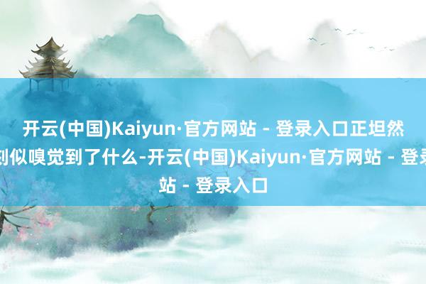 开云(中国)Kaiyun·官方网站 - 登录入口正坦然的时刻似嗅觉到了什么-开云(中国)Kaiyun·官方网站 - 登录入口