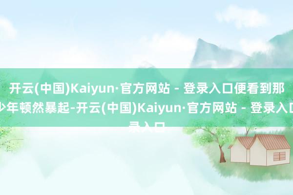 开云(中国)Kaiyun·官方网站 - 登录入口便看到那少年顿然暴起-开云(中国)Kaiyun·官方网站 - 登录入口