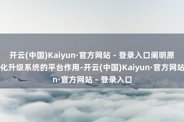 开云(中国)Kaiyun·官方网站 - 登录入口阐明原产地签证优化升级系统的平台作用-开云(中国)Kaiyun·官方网站 - 登录入口
