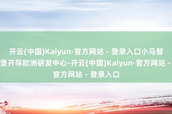开云(中国)Kaiyun·官方网站 - 登录入口小马智行在卢森堡开导欧洲研发中心-开云(中国)Kaiyun·官方网站 - 登录入口