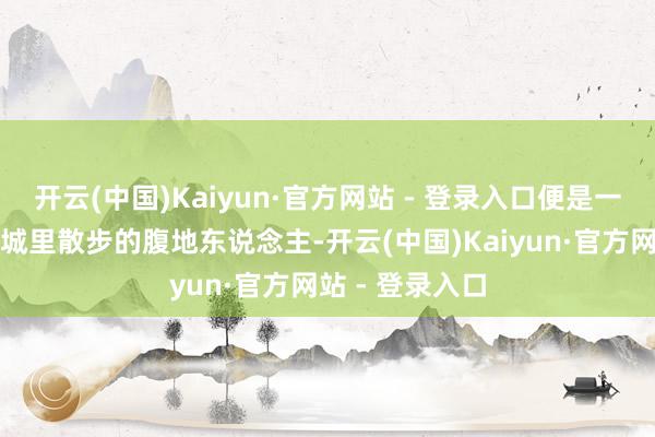 开云(中国)Kaiyun·官方网站 - 登录入口便是一个拿着相机在城里散步的腹地东说念主-开云(中国)Kaiyun·官方网站 - 登录入口